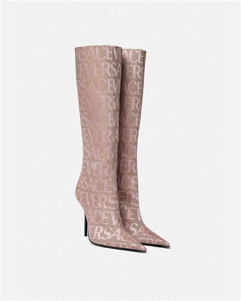 versace shoes pink and white|pink versace boots.